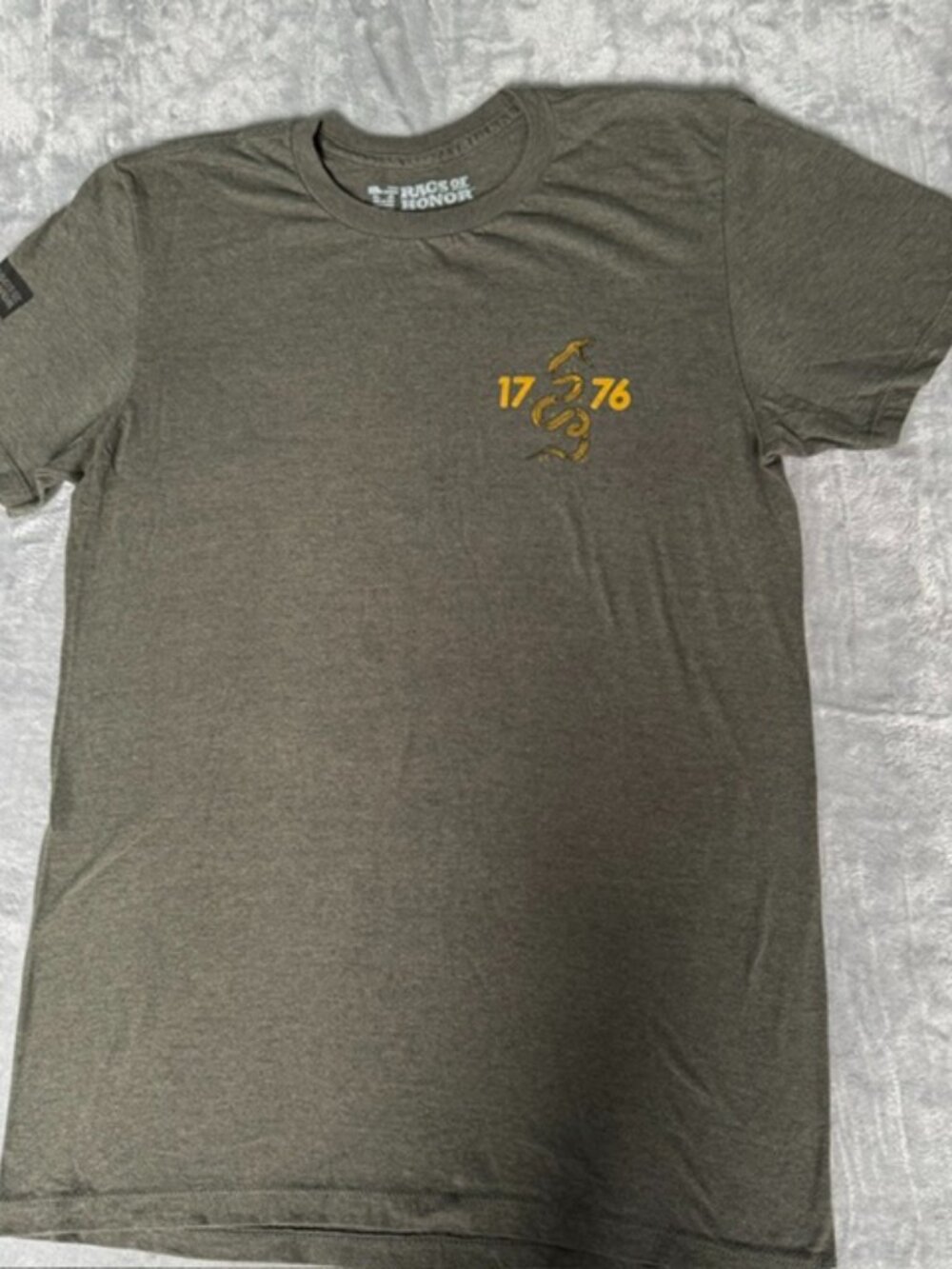 Rags of Honor 1776 Gadsden Snake T Shirt Mens M Veteran Patriotic USA Graphic